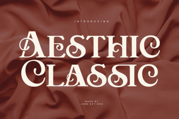 Aesthetic Clasic: A Timeless Display Font for Editorial Projects