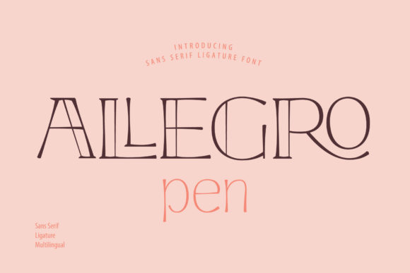 Allegro Pen Font for Bold Visual Storytelling