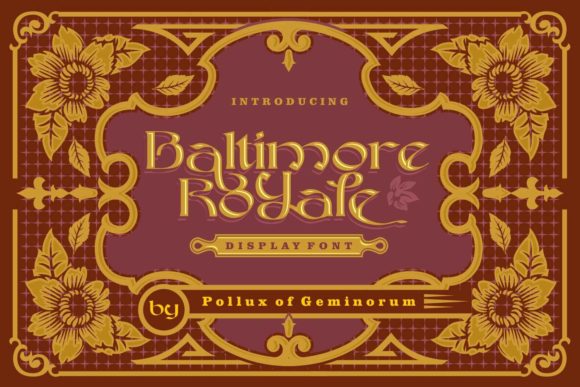 Baltimore Royale: A Vintage-Inspired Font for Editorial Design