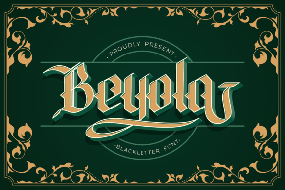 Beyola: A Vintage Blackletter Font for Web Design