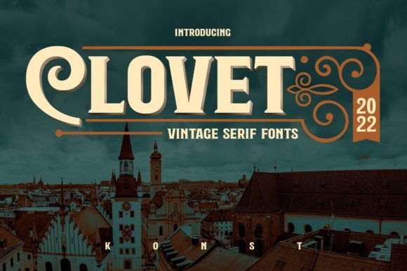 Clovet Serif Font for Handmade Projects