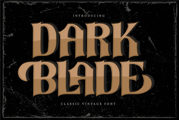 Dark Blade: The Serif Font That Elevates Campaign Impact
