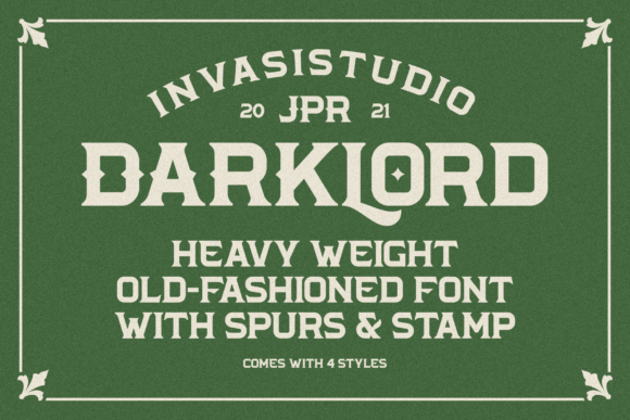 Darkloard: A Vintage Display Font for Bold Campaigns