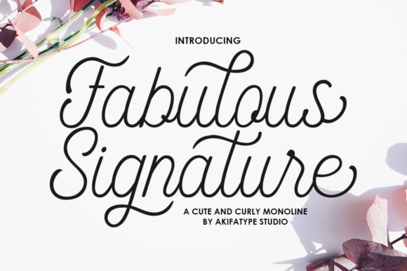 Fabulous Signature Font for Bold Branding