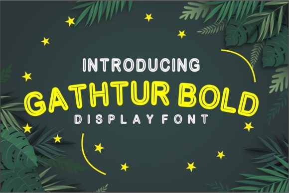 Gathtur Bold Display Font for Impactful Branding