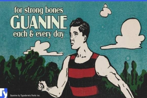 Guanine Font for Handmade and Commercial Projects