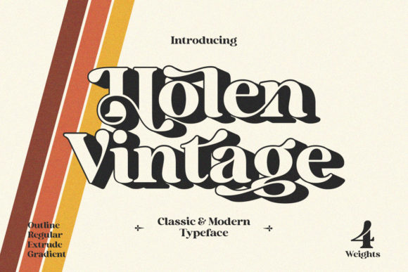 Holen Vintage: A Timeless Serif Font for Creative Makers