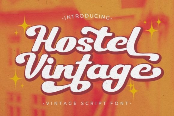 Hostel Vintage Font for Handmade Creations