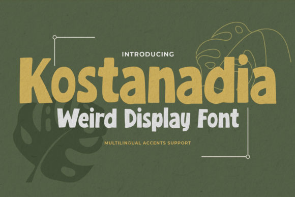 Kostanadia Font Review: A Vintage-Inspired Display Typeface