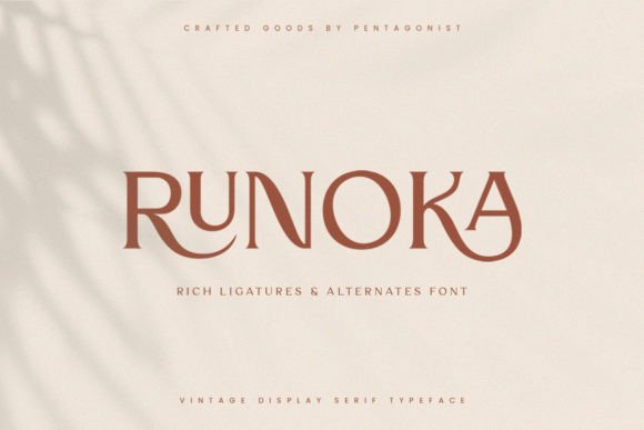 Runoka: A Serif Font for Luxurious Digital Design