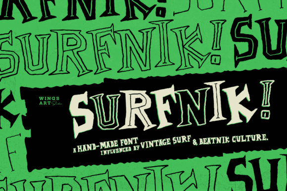 Surfnik: A Vintage-Inspired Serif Font for Creative Branding
