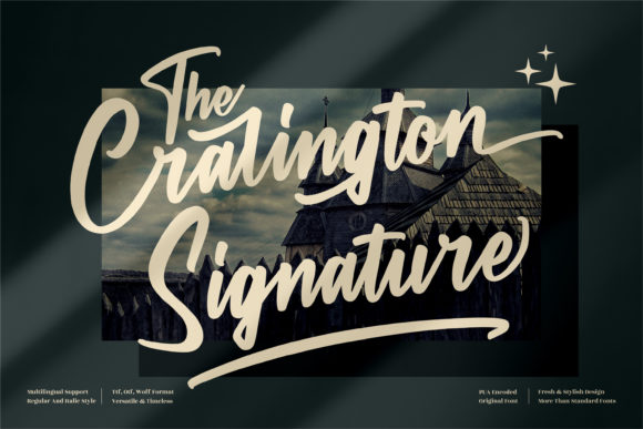 The Cralington Signature: A Vintage-Inspired Font for Modern Campaigns