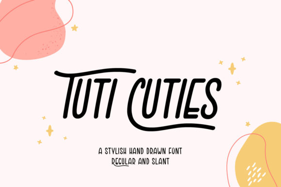 Tuti Cuties: A Handwritten Font with Vintage Charm