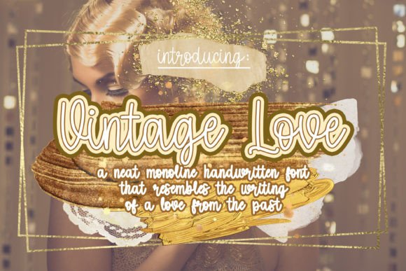 Vintage Love Font for Web Design Projects