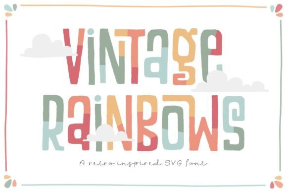 Vintage Rainbows Font Review for Brand Design