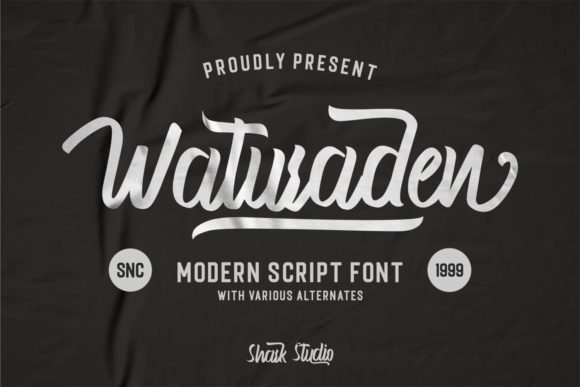 Waturaden: A Vintage Script Font for Modern Branding